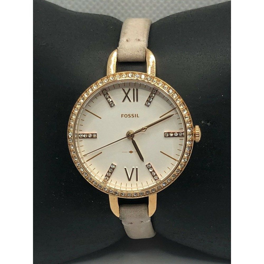 Fossil ES4402 Women's Blush Leather Analog Silver